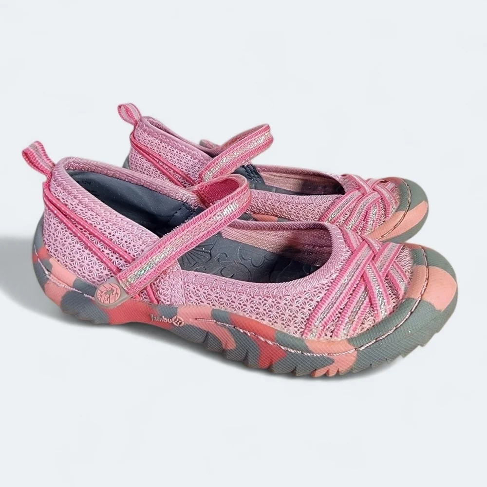 Jambu KD Fia Girl's Outdoor Mary Jane Shoes Sandals Size 12 Pink Water Resistant